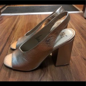 Target Gold Block Heel